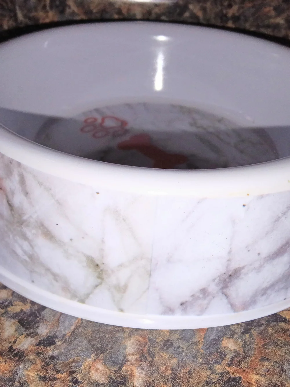 Pet Decorative Melamine Dog Water Food Bowl